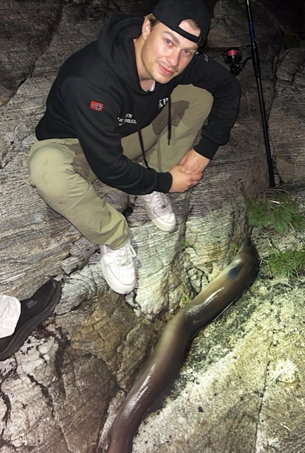 Havål fanget om natten
